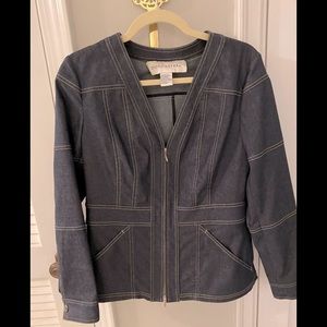 Doncaster blue Jean blazer; SZ 8.
